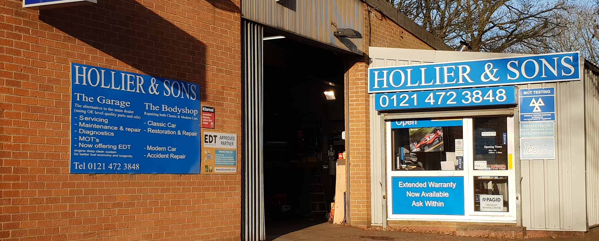 Holliers Garage Bournville